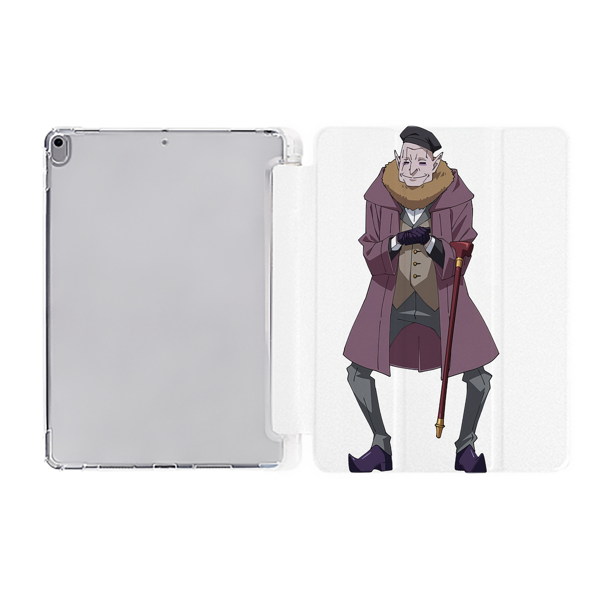 （画像用） 転スラ Regarding Reincarnated to Slime IPad ケース ペン収納付き 三つ折りスタンド PUレザー×シリコン 対応機種9.5/10.5/10.9インチ